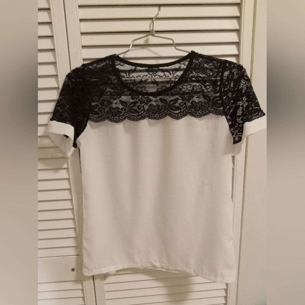 Lace white  top